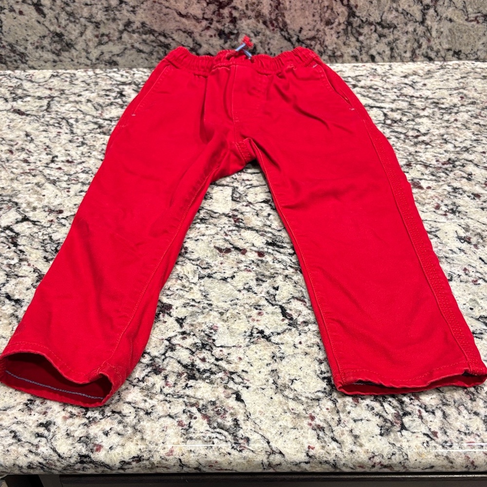 Boden Bright Red Children's Pants